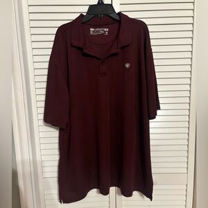 Ariat Men's Deep Burgundy Polo Shirt
